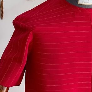 Pinstripe fabric weave detail