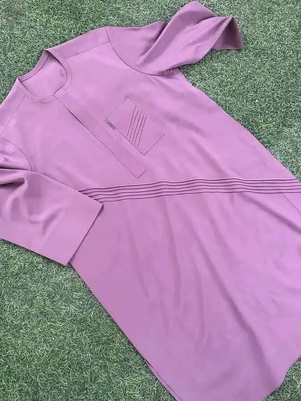 The Mauve Pintuck — mauve tunic with pintuck detailing